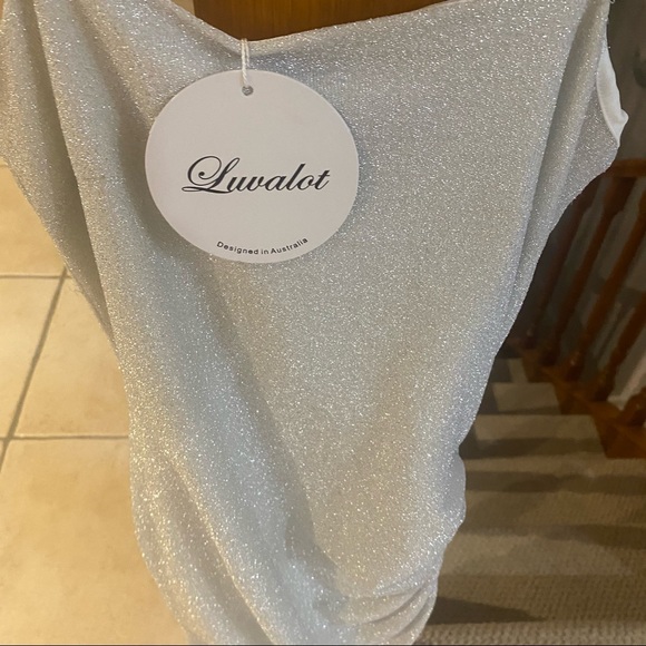 Luvalot dress size 8 silver new with tags - Picture 6 of 7